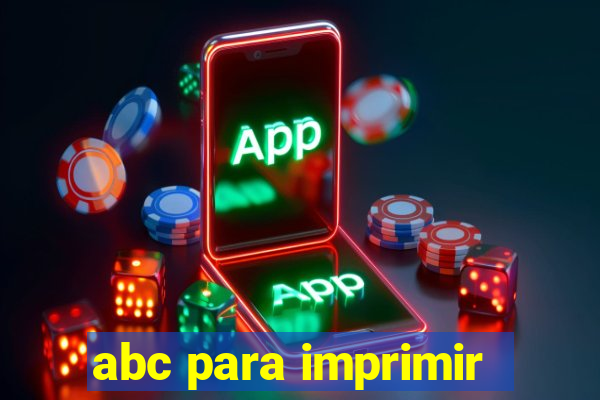 abc para imprimir